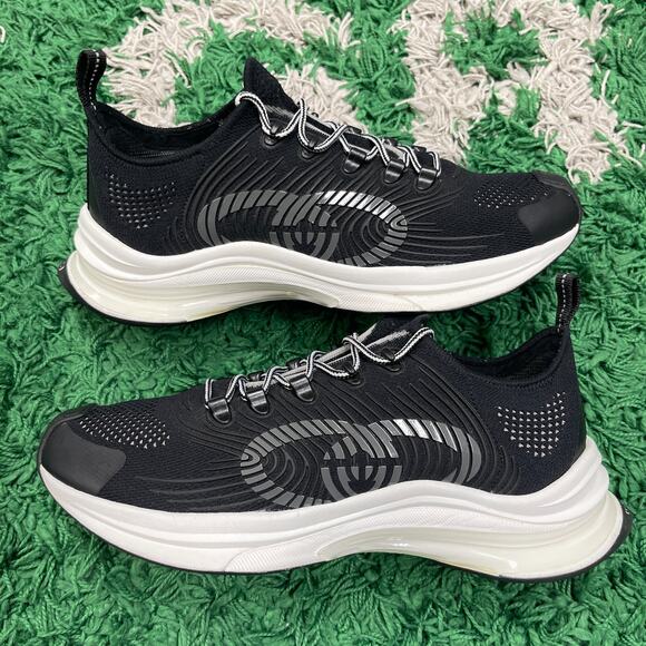 Gucci Run Tech GG Interlocking Logo Black Sneakers Shoes size US 10 Pre Owned main image 7